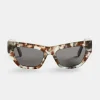 Angled Square Acetate Sunglasses - Tort