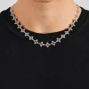 Black Enamel Motif Chain - 10mm