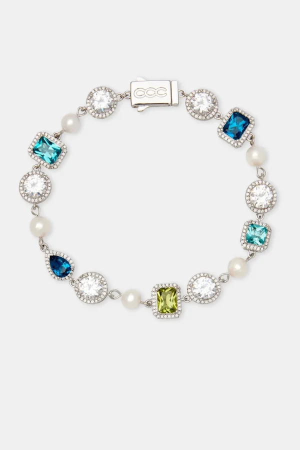 Blue & Green Mixed Gemstone Bracelet