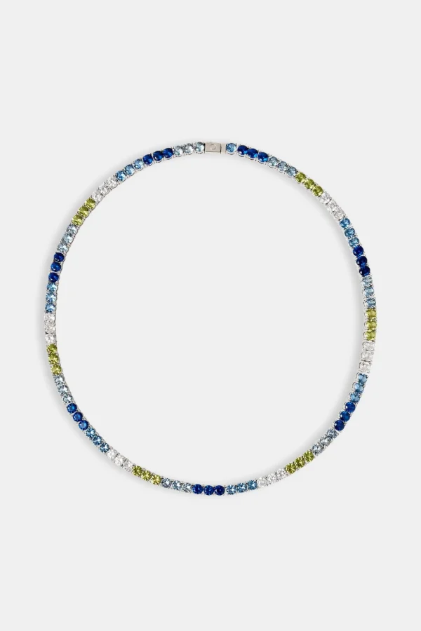 Blue & Green Ombre Tennis Chain - 5mm