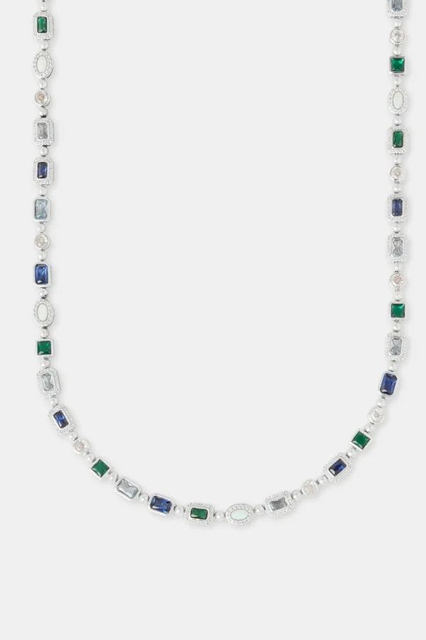 Blue Multi Gemstone & Opal Chain - 6mm