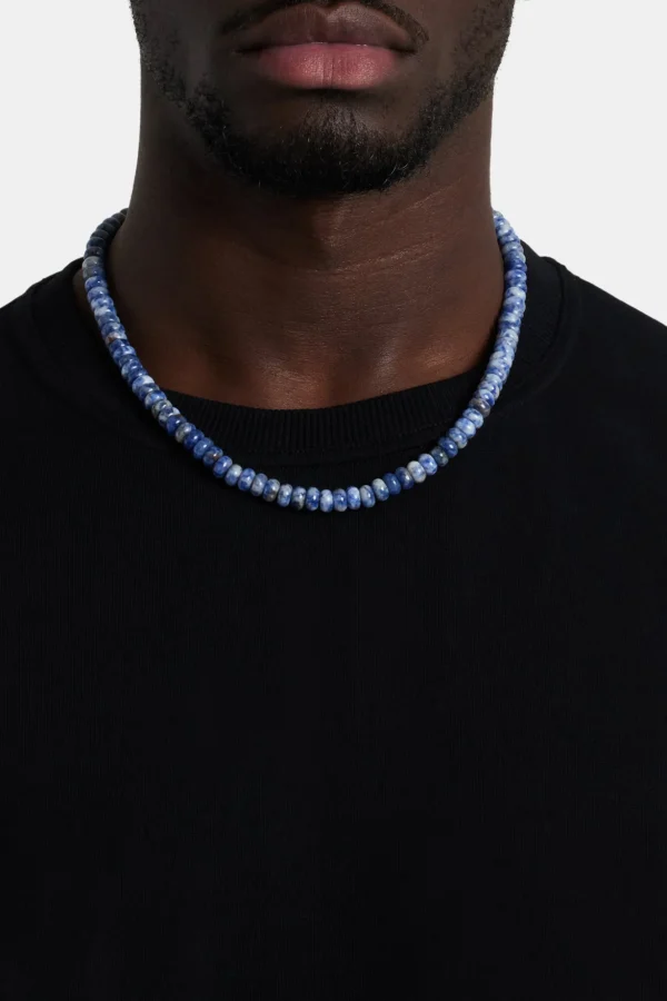 Blue Point Natural Stone Necklace