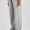 C Embroidered Jogger - Grey Marl