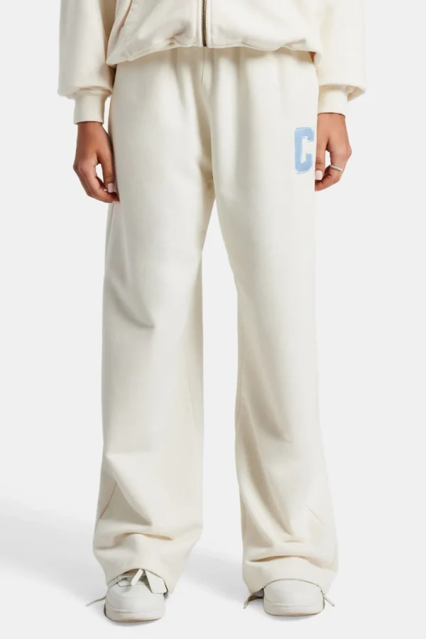 C Embroidered Jogger - Off White