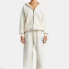 C Embroidered Zip Through Tracksuit - Off White