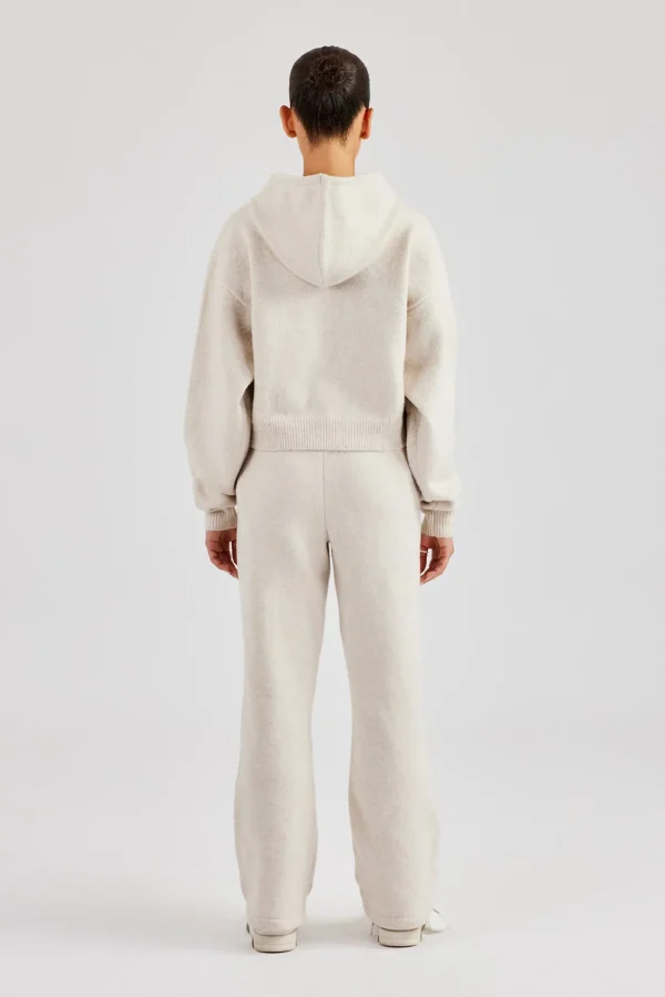 C Knitted Hooded Tracksuit - Oatmeal