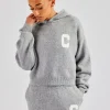 C Knitted Hoodie - Grey