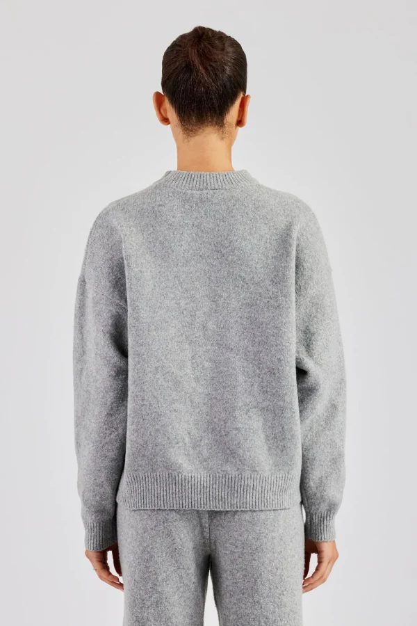 C Knitted Sweatshirt - Grey