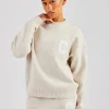 C Knitted Sweatshirt - Oatmeal