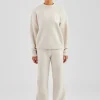 C Knitted Sweatshirt & Jogger - Oatmeal