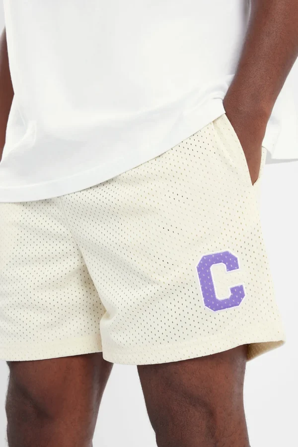 C Mesh Shorts - Cream