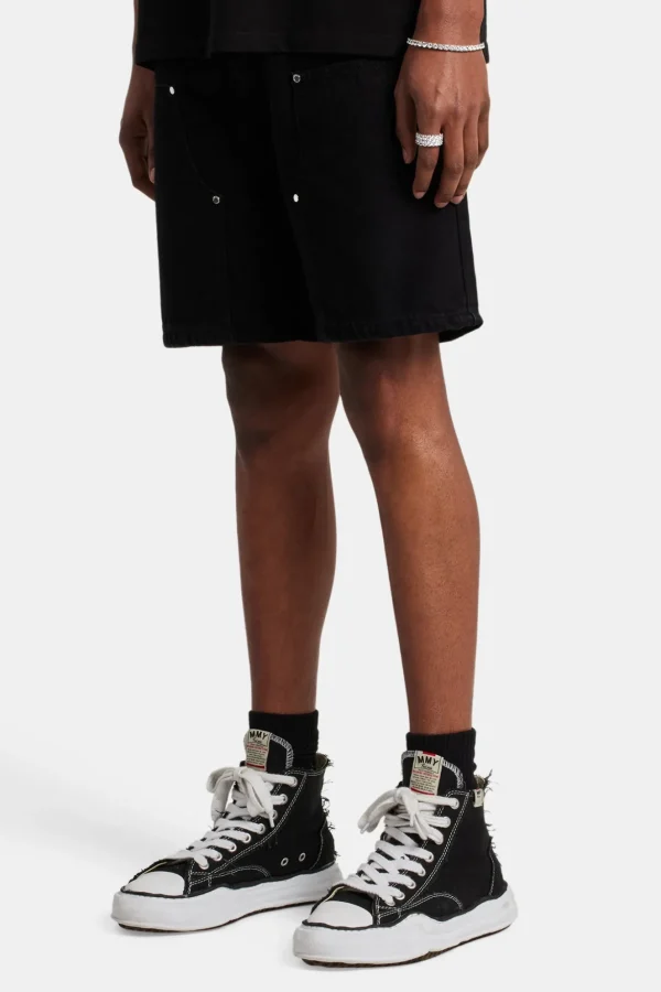 Carpenter Denim Short - Black