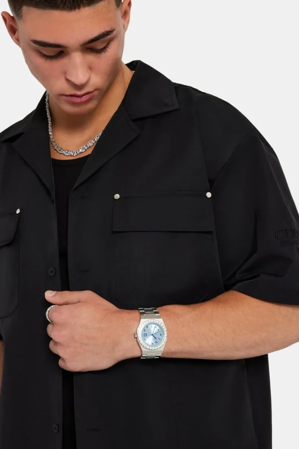 Carpenter Nylon Embroidered Shirt - Black