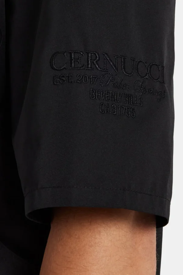 Carpenter Nylon Embroidered Shirt - Black