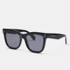 Cat Eye Acetate Sunglasses - Black