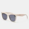 Cat Eye Acetate Sunglasses - Ecru