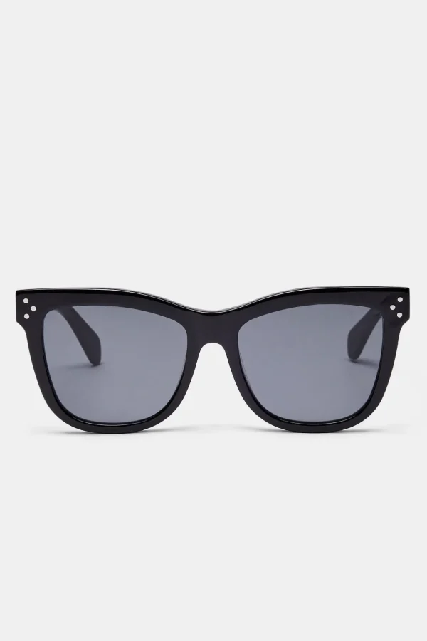 Cat Eye Acetate Sunglasses - Black