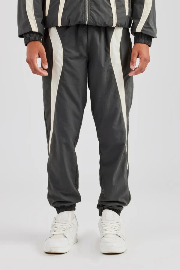 CCC Nylon Cuffed Jogger - Charcoal