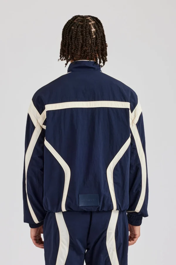 CCC Nylon Zip Through Jacket - Navy Blue