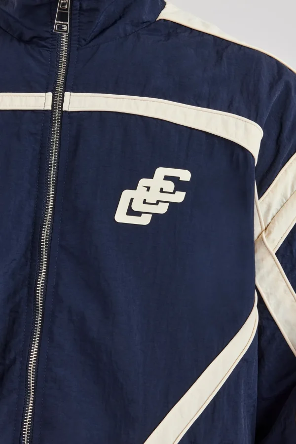 CCC Nylon Zip Through Jacket - Navy Blue