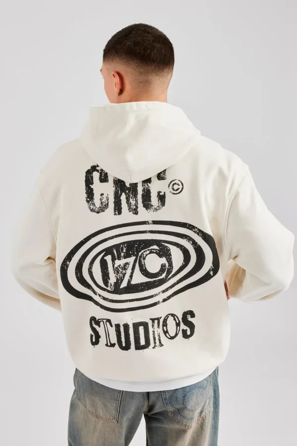 Cernucci 17 Studios Oversized Hoodie - Off White