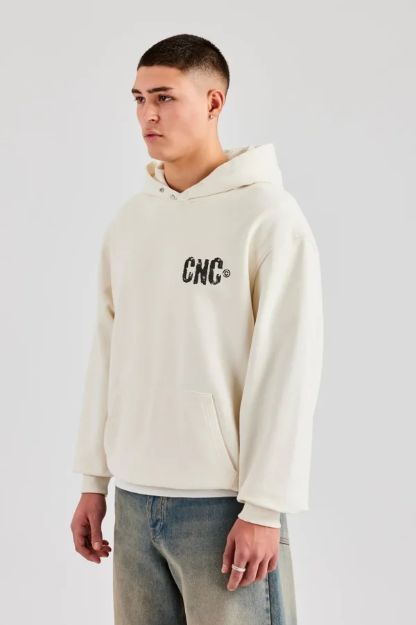 Cernucci 17 Studios Oversized Hoodie - Off White