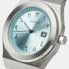 Cernucci Blue Arabic Dial Polished Watch