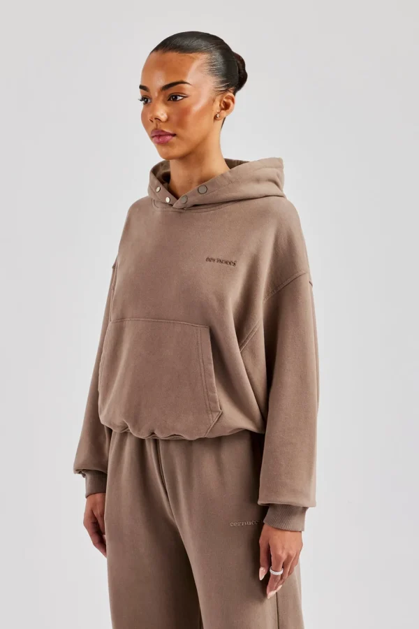 Cernucci Boxy Hoodie - Taupe