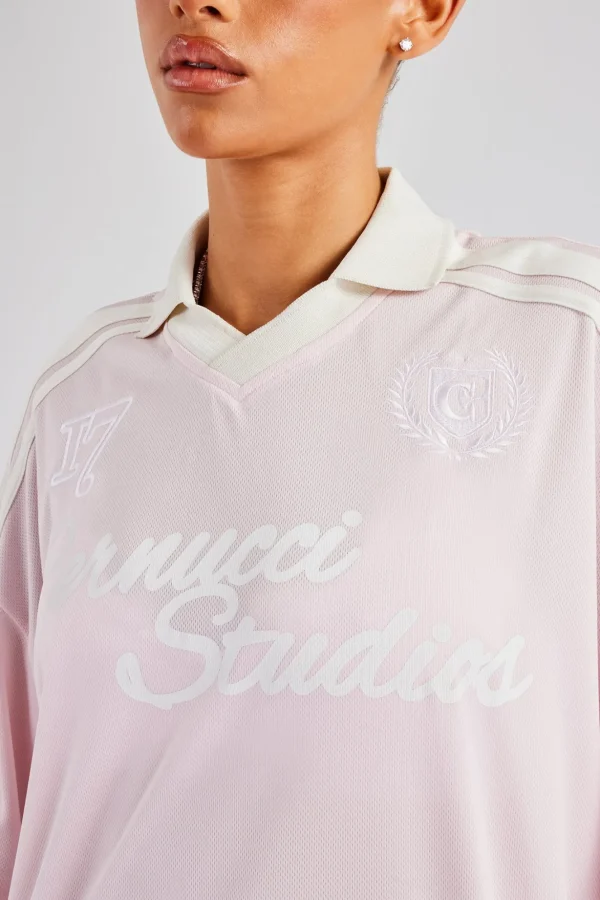 Cernucci Contrast Football Top - Pink