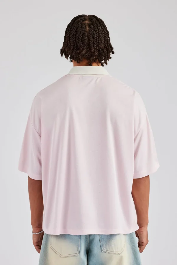 Cernucci Contrast Football Top - Pink