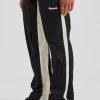 Cernucci Contrast Panel Nylon Track Pant - Black