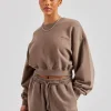 Cernucci Cropped Sweatshirt - Taupe