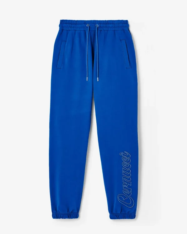 Cernucci Embroidered Jogger - Cobalt Blue