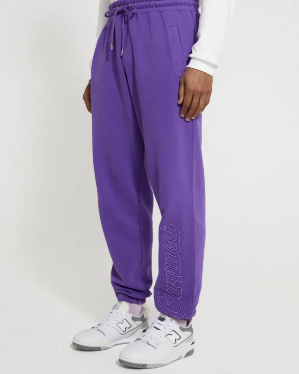 Cernucci Embroidered Jogger - Purple