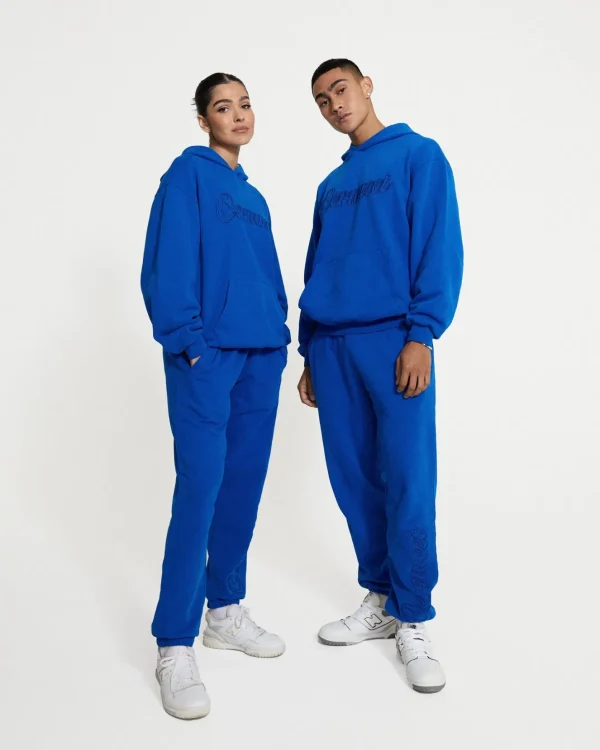 Cernucci Embroidered Jogger - Cobalt Blue