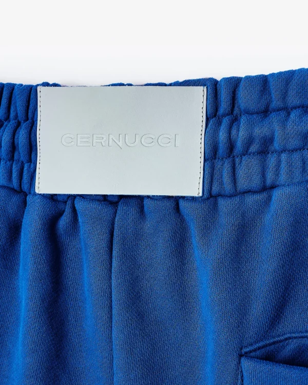 Cernucci Embroidered Jogger - Cobalt Blue