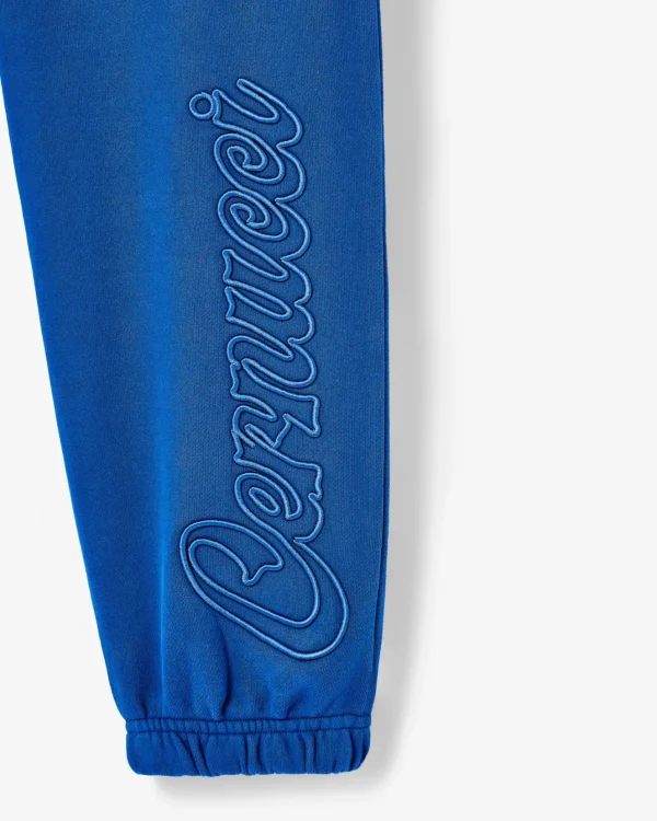 Cernucci Embroidered Jogger - Cobalt Blue