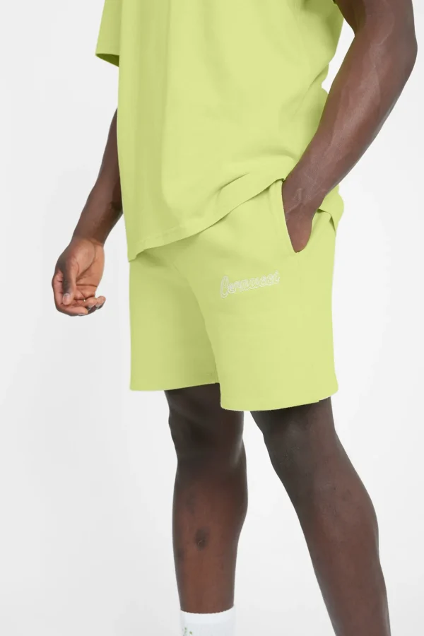 Cernucci Embroidered Shorts - Lime