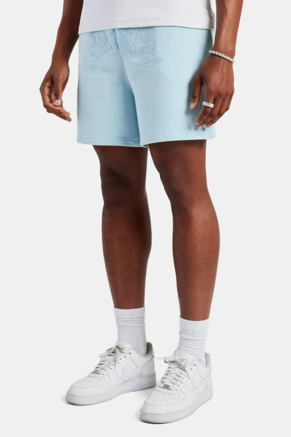 Cernucci Embroidered Shorts - Baby Blue