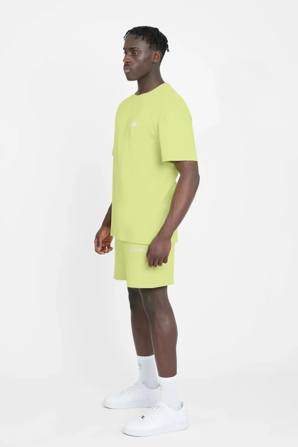 Cernucci Embroidered Shorts - Lime