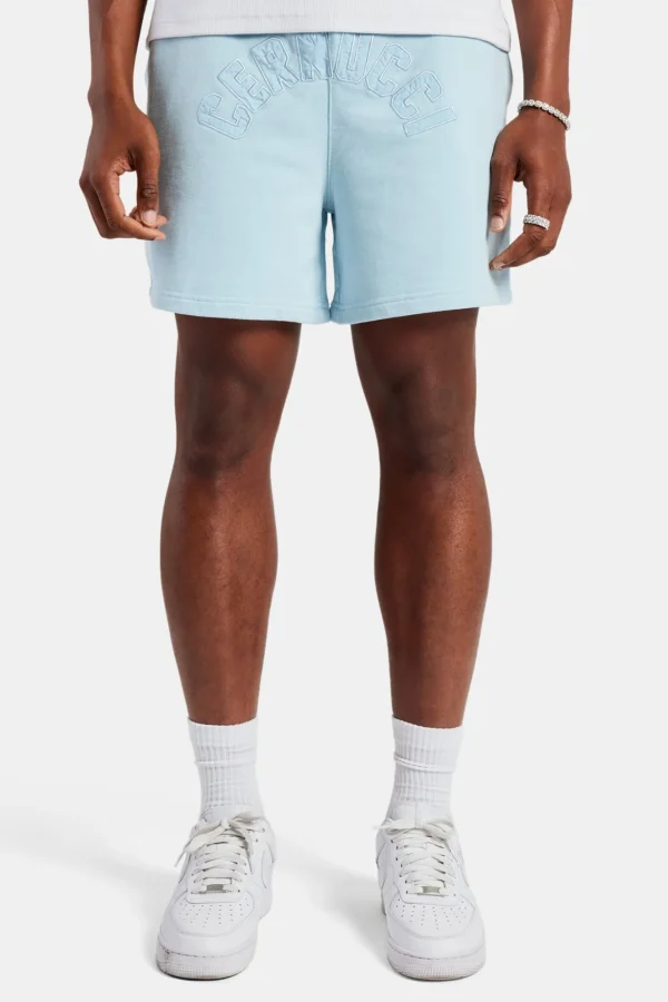 Cernucci Embroidered Shorts - Baby Blue