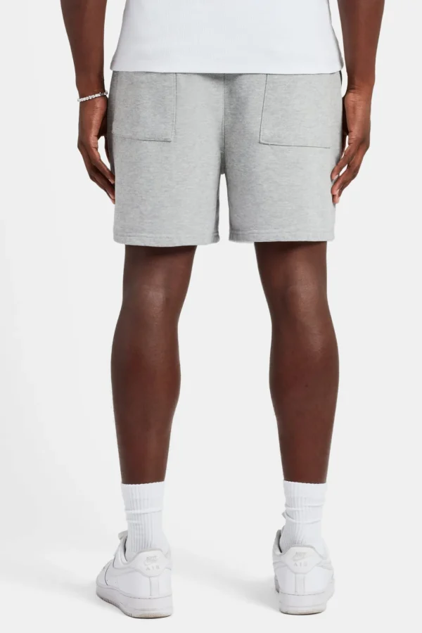 Cernucci Embroidered Shorts - Ash Grey