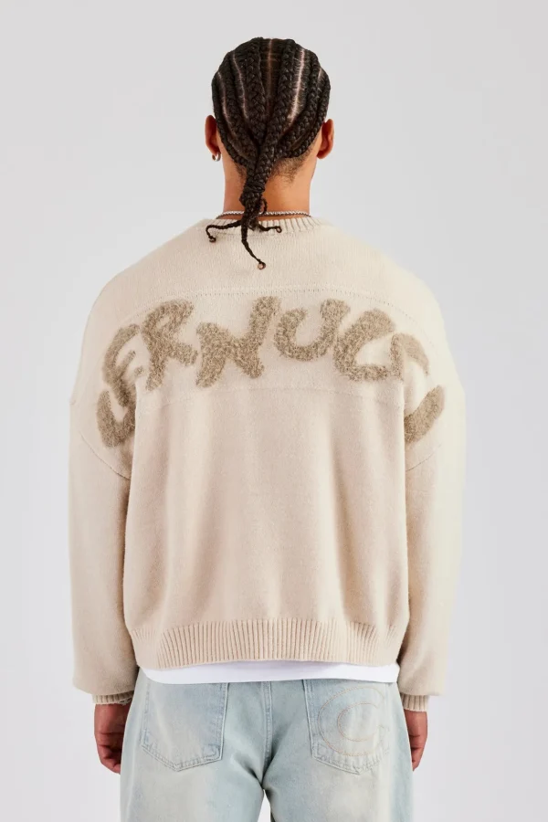 Cernucci Fluffy Intarsia Sweater - Off White