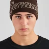 Cernucci Intarsia Beanie Hat - Chocolate