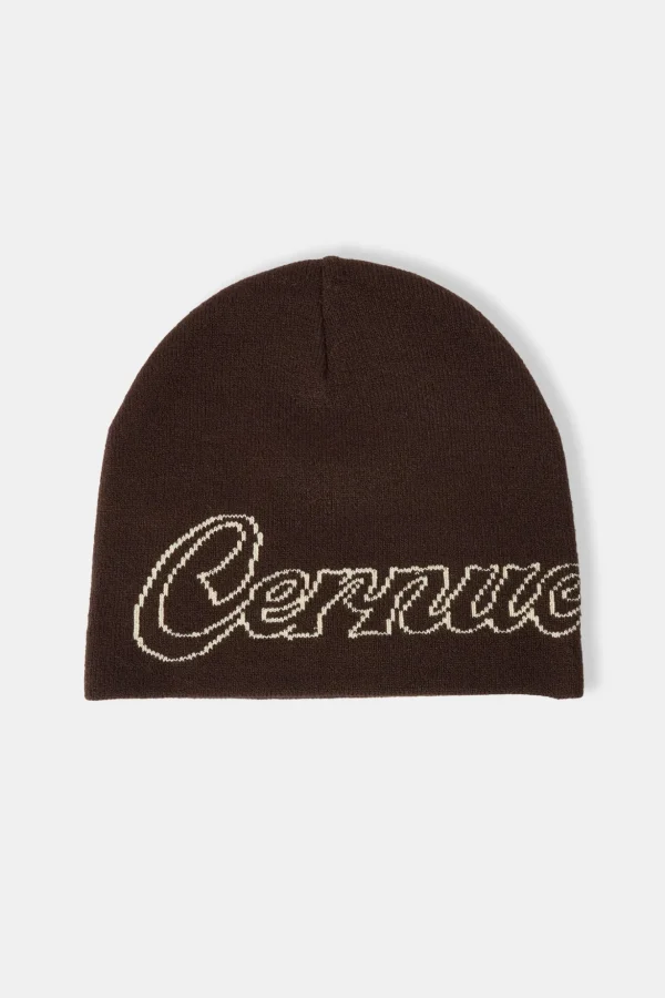 Cernucci Intarsia Beanie Hat - Chocolate