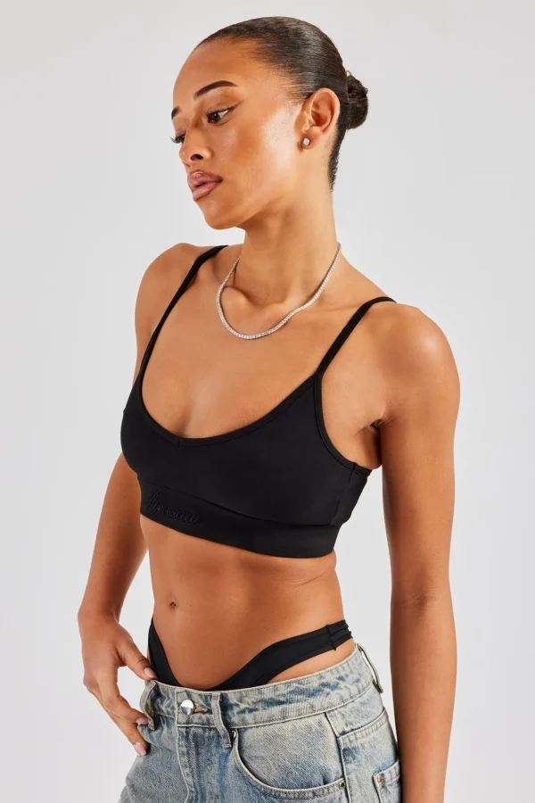 Cernucci Jersey Bralet - Black