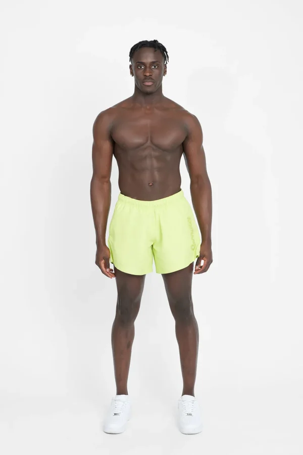 Cernucci Logo Swim Shorts - Lime