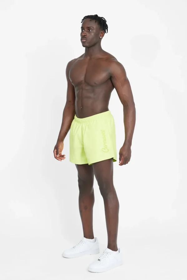 Cernucci Logo Swim Shorts - Lime