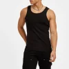 Cernucci Muscle Fit Ribbed Vest - Black