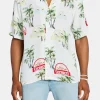 Cernucci Palm Repeat Printed Shirt